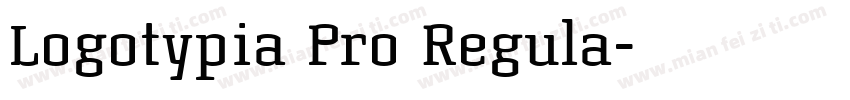 Logotypia Pro Regula字体转换